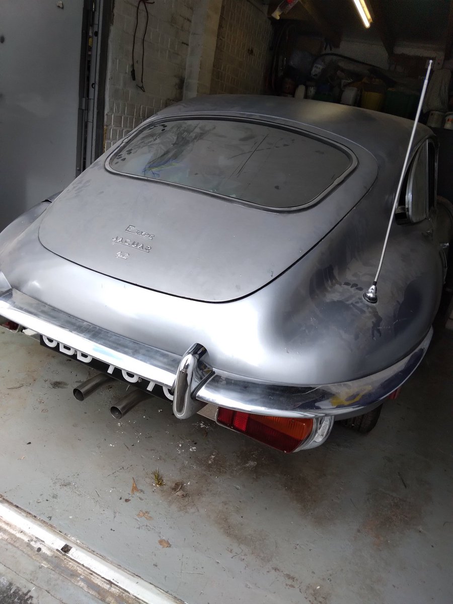 Sad times but my project #jaguar #etype is for sale. #mentalhealth,  work and sons football dominating. Texas LHD manual 4.2 59k miles. V5 in my name  Runs/drives but a project. Lots of new parts £33k #classiccar