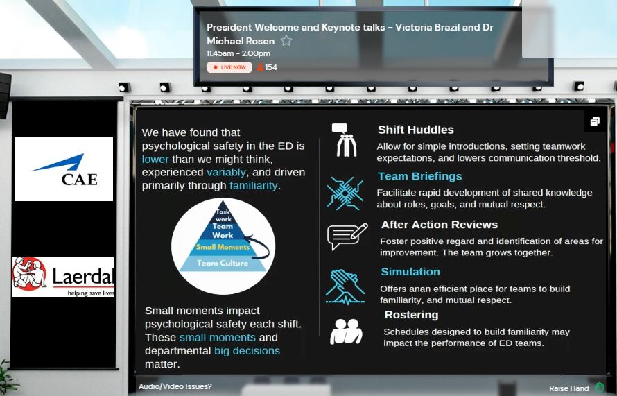 @SocraticEM Keynote presentation "Upstream Thinking-working better, together, in complex systems" during #ASPiH2021 putting an important emphasis on "Translational simulation". So many possible&amp;valuable applications of simulation from facility design/systems testing/team training