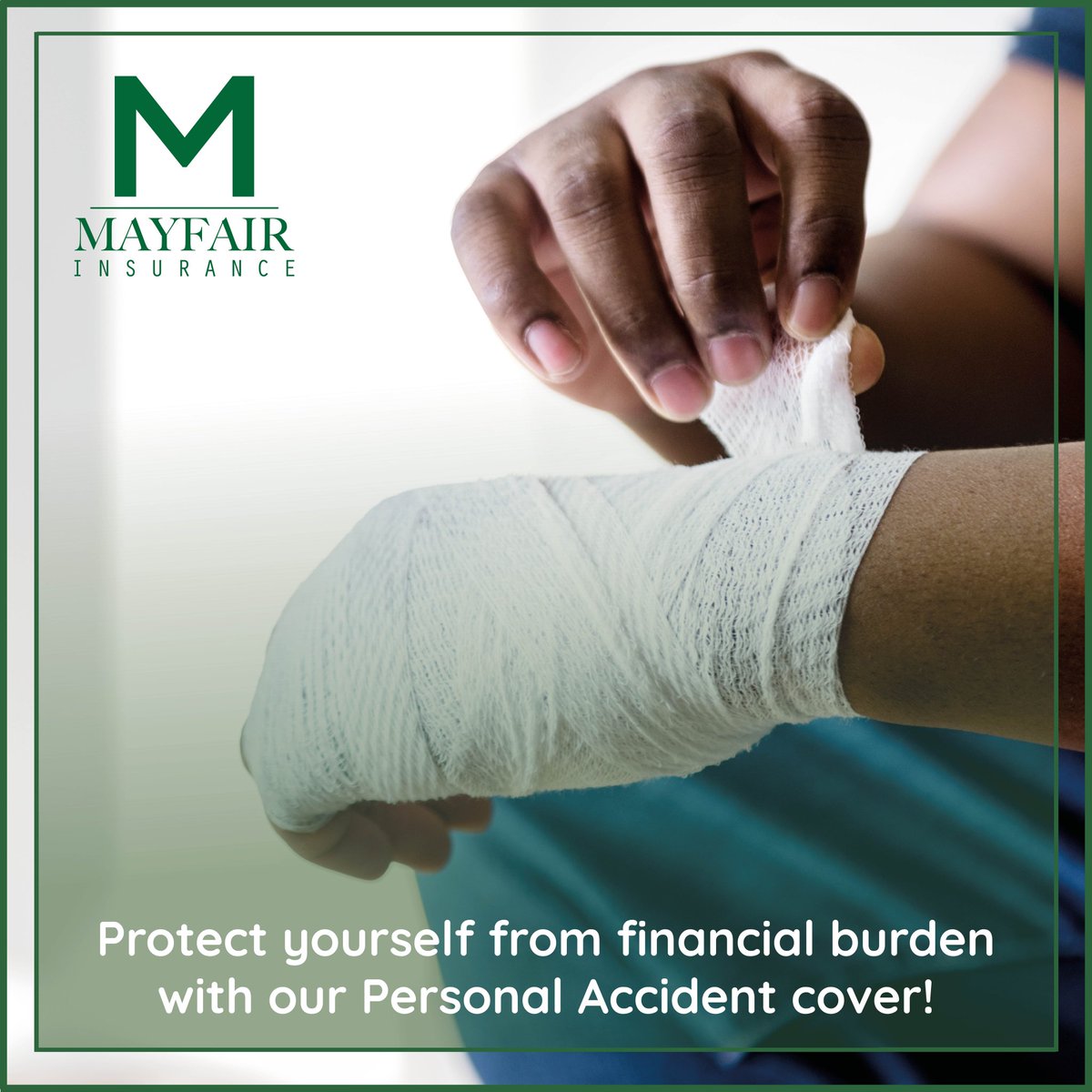 MayfairInsTZ's tweet photo. Worry less about you and your loved ones with Mayfair's Personal Accident Insurance plan.

#personalaccident
#insurance 
#accident 
#injury https://t.co/zyHtyVABM8