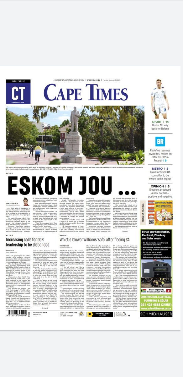 The worst is yet to come, former Eskom boss says <a href="/CapeTimesSA/">Cape Times</a>