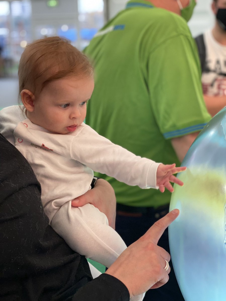 AilsaBarrow's tweet photo. A great day out at  @COP26 Green Zone. I think I may have a wee Climate Scientist in the making… @MetOffice_Sci #TogetherForOurPlanet https://t.co/tDfpps5KgT