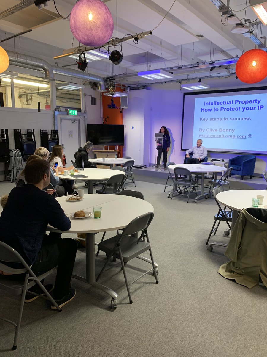 PlusAccounting's tweet photo. Excited to be back at the in person @WiredSussex  #BreakfastSessions with Clive Bonny talking about Intellectual Property and enjoying the lovely pastries 🥐 https://t.co/x0DYlX0QHs