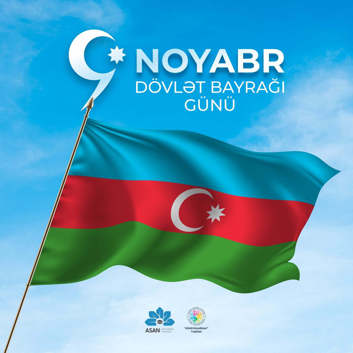 Şanlı Azərbaycan Bayrağı!🇦🇿
Bayraq Günümüz Mübarək!
#9noyabr #Bayraqgünü