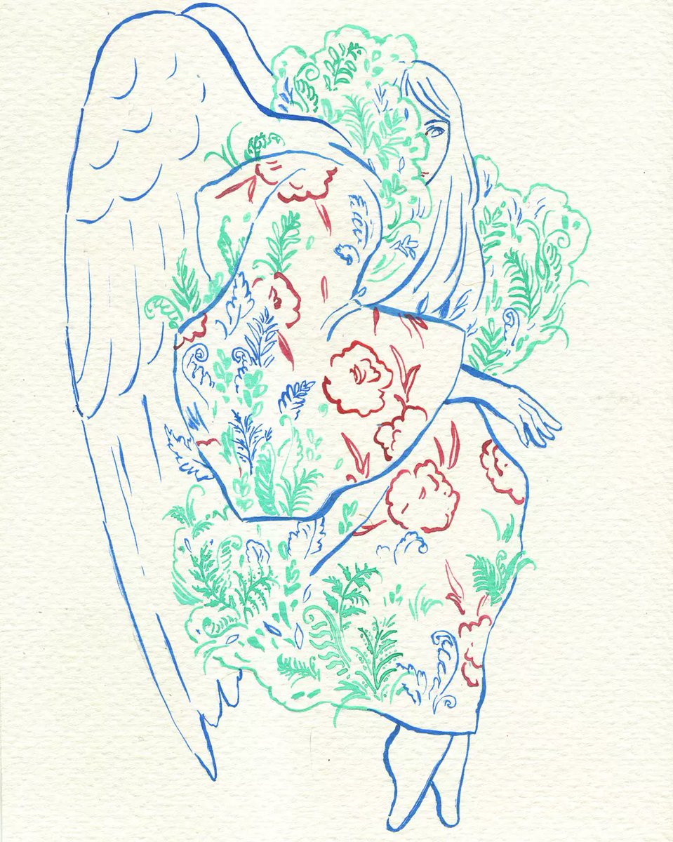 HynekSnajdr's tweet photo. Garden #angel #ink #colouredink #traditionalart #art https://t.co/ELeuDsaopn