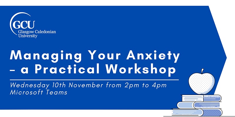Tomorrow our counselling team will be delivering a practical workshop on managing anxiety. This is one of the most common difficulties students present with. 
This could help students to cope with stressful life events (like exams, interviews, presentations, daily commutes)❤️