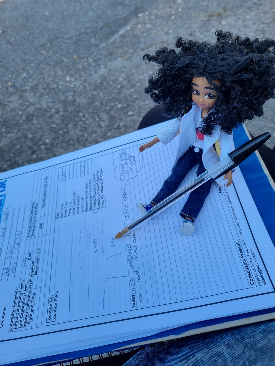 This week is #TEWeek21 by @tomorrows_eng, and <a href="/WES1919/">Women's Eng. Society</a> are celebrating with the #WESLottieTour. Here's Lottie doing a noise survey with our Becca:  setting up the sound level meter, observing the noise sources and writing thorough site notes. Well done Lottie!