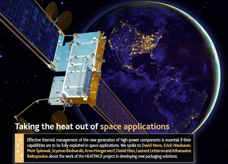 Keeping satellite electronics cool! EU Horizon 2020 #Space supports #HEATPACK project, led by TAS, aiming at developing the building blocks to solve the thermal management issues in satellite electronics. We have been developing a film adhesive as thermal interface material.