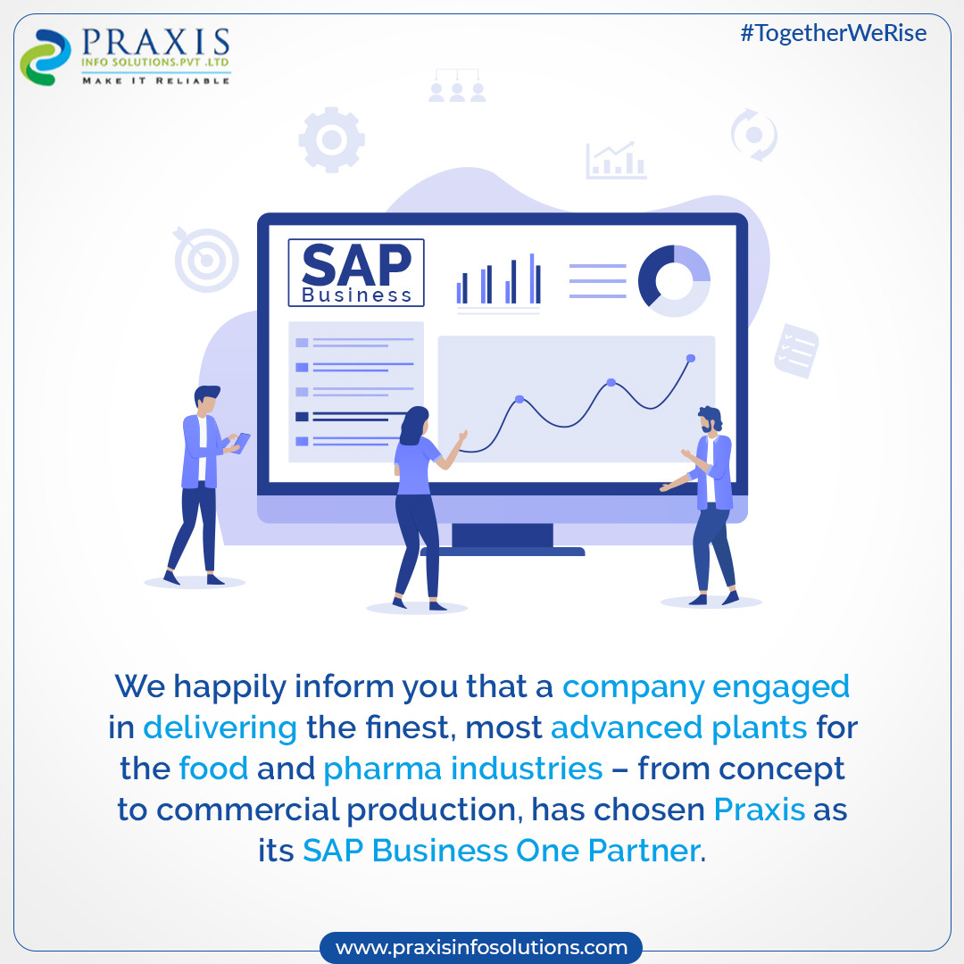 PraxisInfoSolu's tweet photo. One of the market-leading companies in delivering the finest, most advanced plants for food and pharma sectors, will be working hand in glove with Praxis for #SAPBusinessOne Solution.
#PraxisInfoSolutions #SAPBusinessOne #Enterprise #SAPIndia #SAP #SAPSolution #ERPSolution #SME https://t.co/GxTAdtahTH