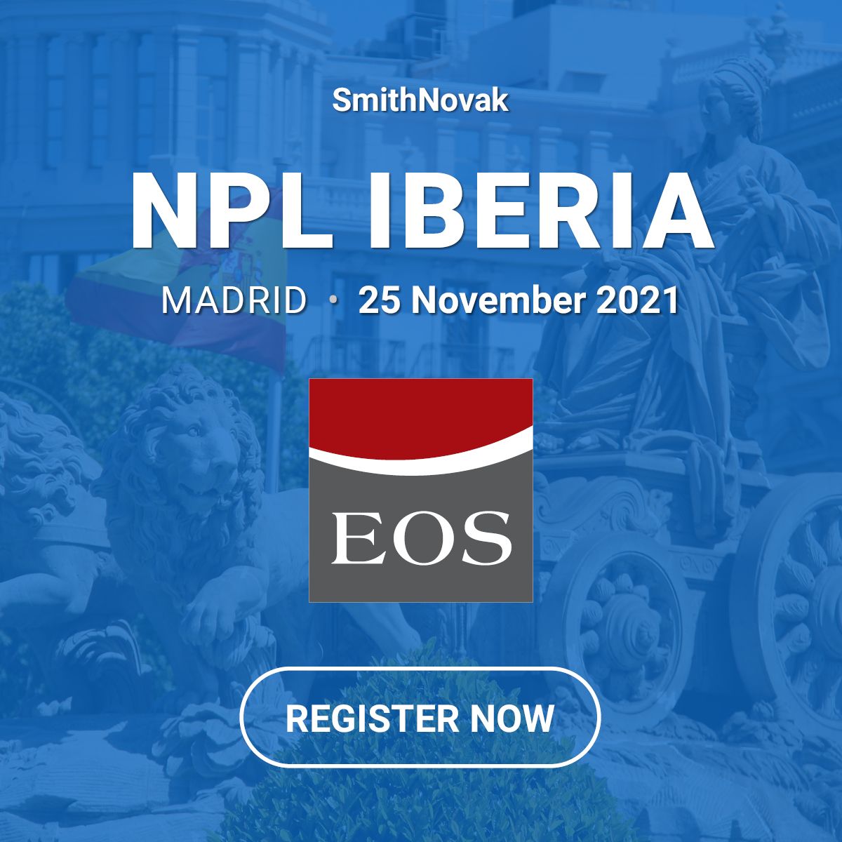 Next 25th of Nov. we will be participating in the NPL Iberia by <a href="/SmithNovak/">SmithNovak</a>. <a href="/carlos_ls9/">Carlos Lorenzo</a>, our MD, will take part in the panel discussion 'Technology &amp; Innovation in the NPL market'.
A special thank you to <a href="/eos_solutions/">EOS Group</a> for their support in this adventure!