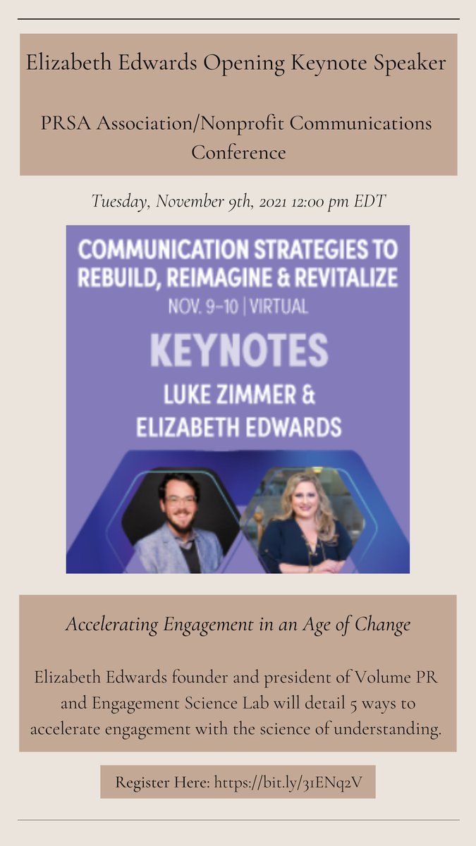Join me today at 12 ET while I deliver the opening #keynote at the <a href="/PRSA/">PRSA</a> Association and Non-Profit Communication Conference on “Accelerating Engagement in an Age of Change.” bit.ly/31ENq2V  #publicrelations #pr #nonprofit #associationspeaker #keynotespeaker #pragency