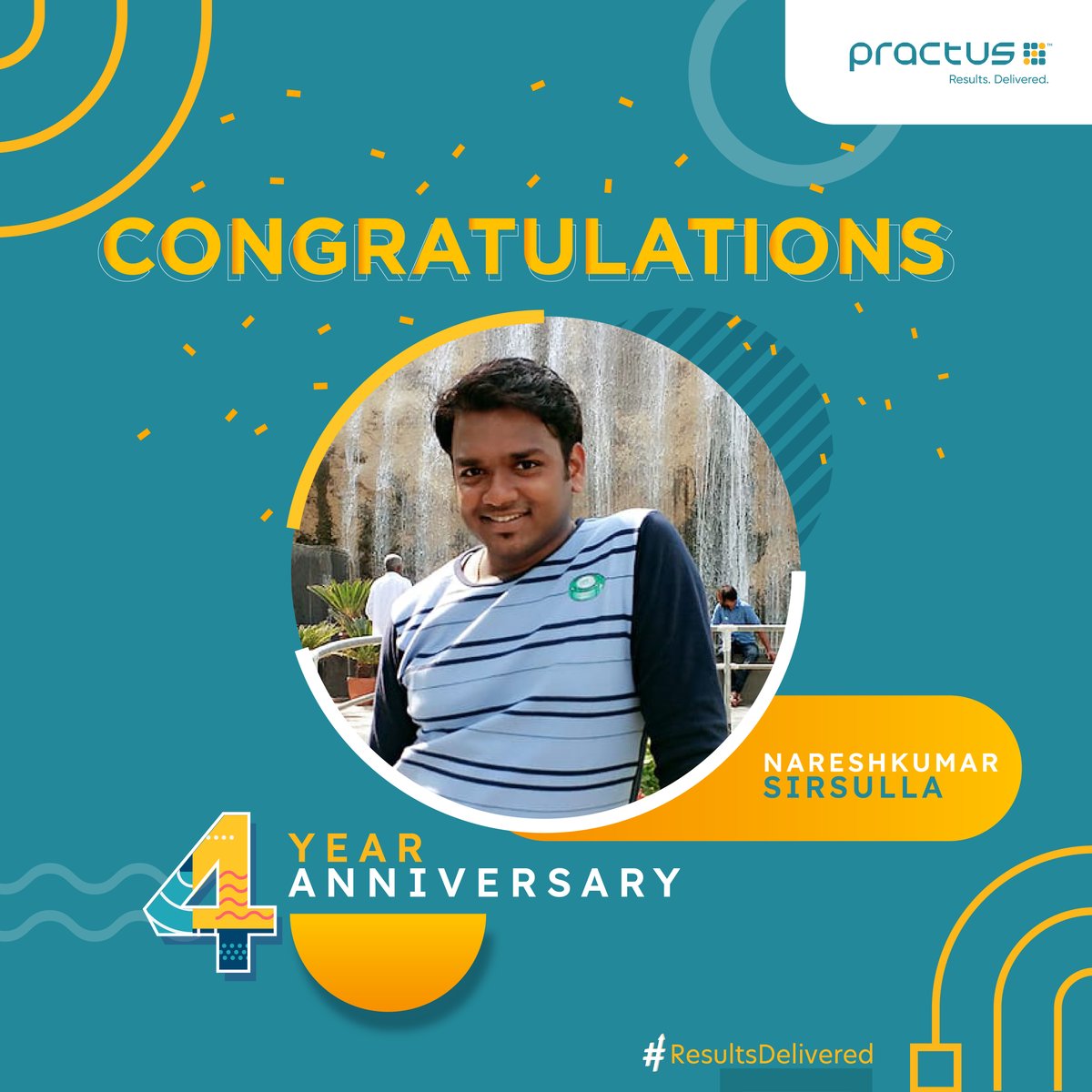 practusadvisors's tweet photo. You have been an essential part of Practus journey and success. Happy work anniversary, #NareshkumarSirsulla! #workmilestone #workanniversary #congratulations #Practus #ResultsDelivered #ROIbyPractus https://t.co/KdrTfSBlIT