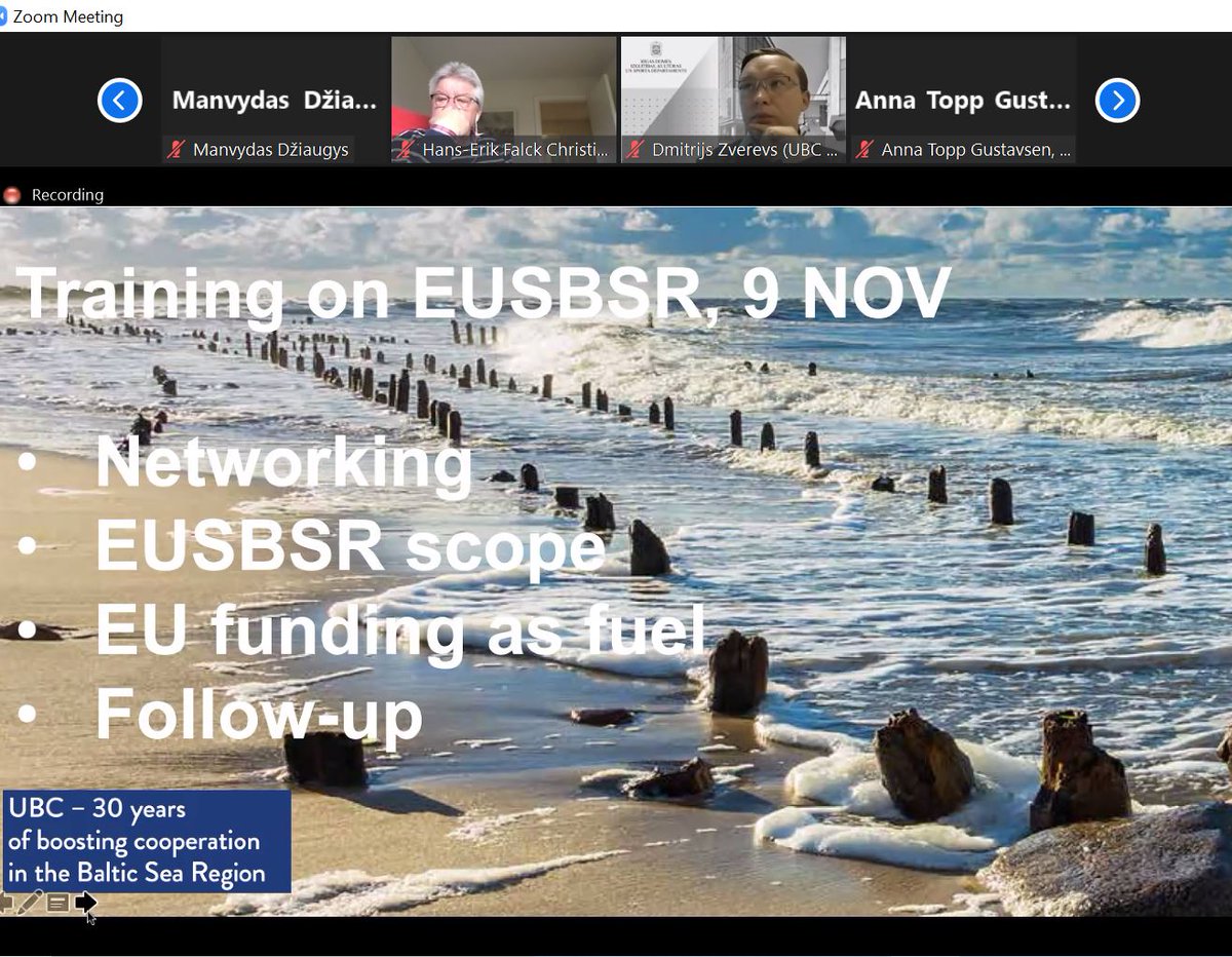 Over 40 participants started today's Umbrella 2.0 webinar - an event targetting small and local actors &amp; newcomers coming from all #BSR countries. Happy to see so many actors interested in #EUSBSR and new cooperation topics in the Baltic Sea!