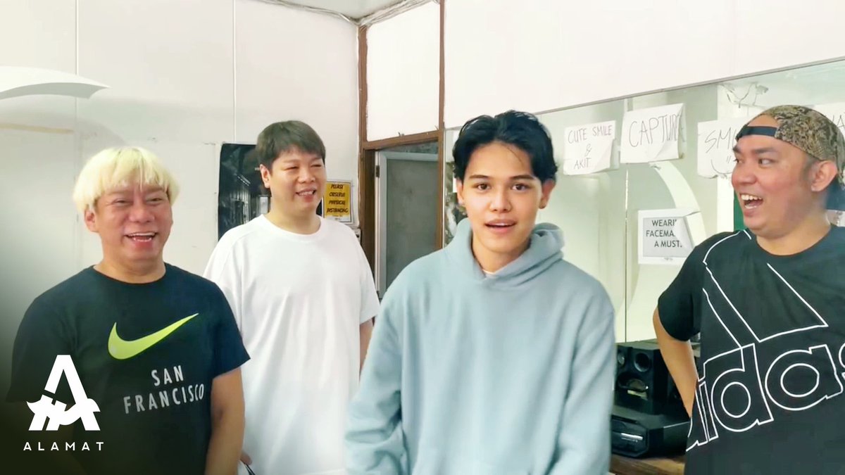 Official_ALAMAT's tweet photo. <NEW VLOG>
Behind-the-scenes: R-Ji makes a cameo appearance in @beksbattalion's recent digital concert. Premiering 7PM. Link: https://t.co/D5OPs5kKTG https://t.co/iE8IvfRM41