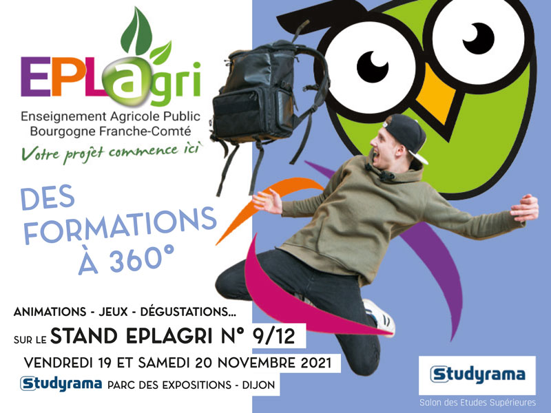 EplAgri's tweet photo. ❗ STUDYRAMA ARRIVE ❗

Le réseau EPL Agri vous accueillera sur son stand les 19 et 20 Novembre au Parc des expositions de Dijon !
Au programme : Des animations, et toutes les informations que vous recherchez sur les formation du sup' ! 🤓
Venez nombreux 🙋‍♀️
#Eplagri #Studyrama https://t.co/DwsQtTdpfV