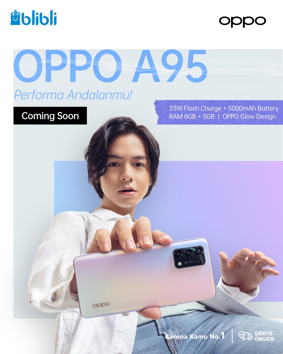 bliblidotcom's tweet photo. Ada yg mau #BliMinBeliin OPPO A95? Kita mainan yuk sambil nunggu launching! 🔥

- FOLLOW aku + RT &amp; LIKE twt ini
- Reply: "Aku Mau #OPPOA95 di 26 November 2021!"
- 1 orang 1x, diumumin 23 Nov.

Jgn sampe ketinggalan untuk jd yg pertama beli OPPO A95! Cek https://t.co/mFnBUkeNSL! https://t.co/Uc0Iy6i72r