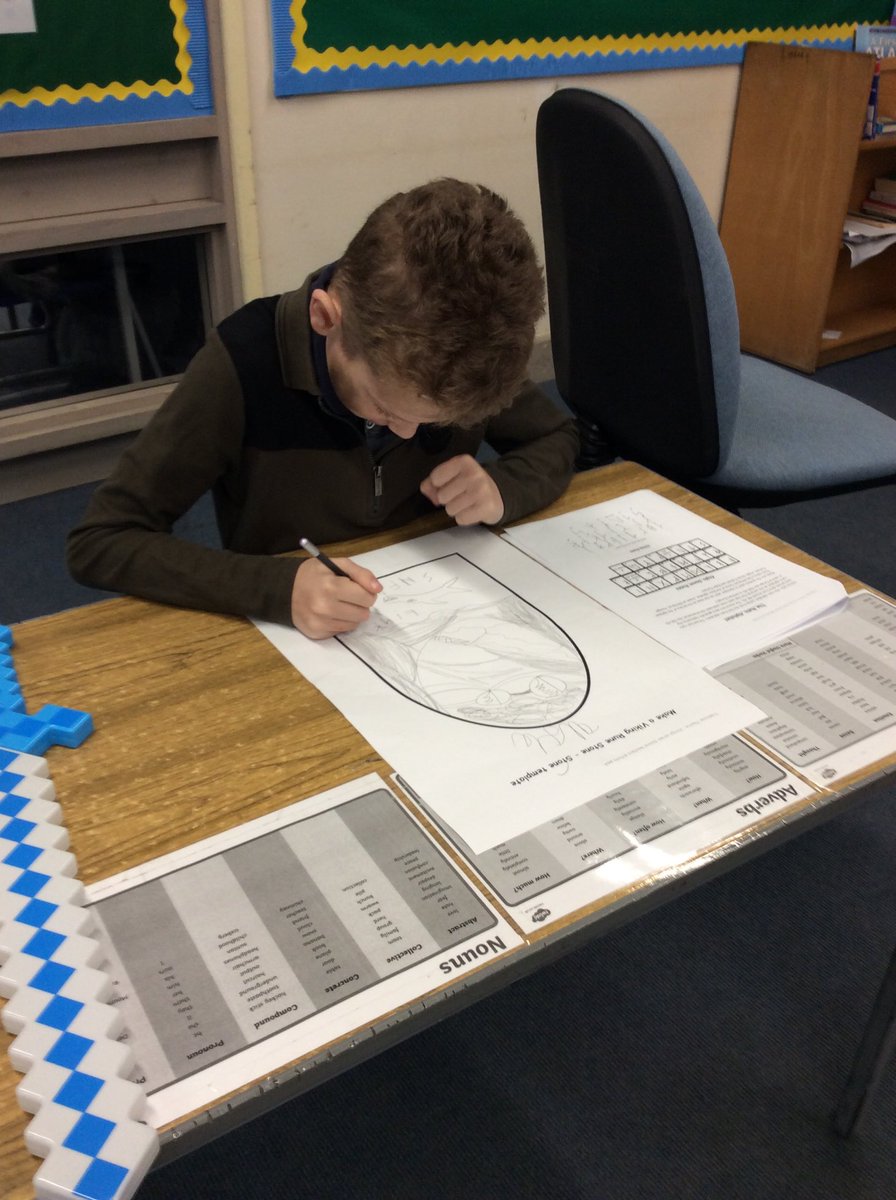 west_moors's tweet photo. Year 6 warriors are busy writing rune messages onto their stone tablets! 
#codedmessages https://t.co/neKAzvhJgi