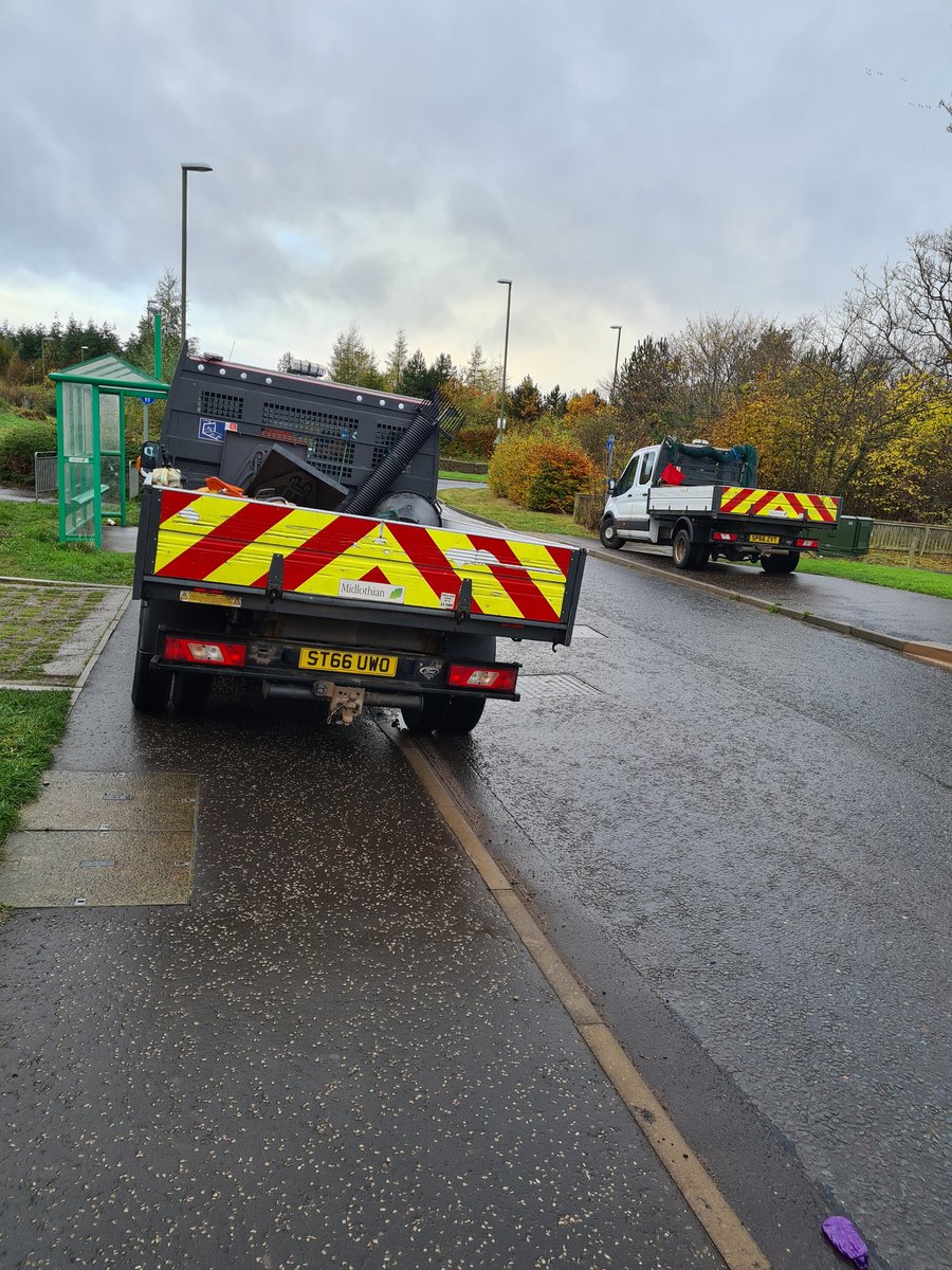 YaSpence's tweet photo. @midgov bravo on blocking not one but two pavements while taking it tea break.  Good job I am able bodied not pushing a pram or in a wheelchair https://t.co/shGjYynaBF