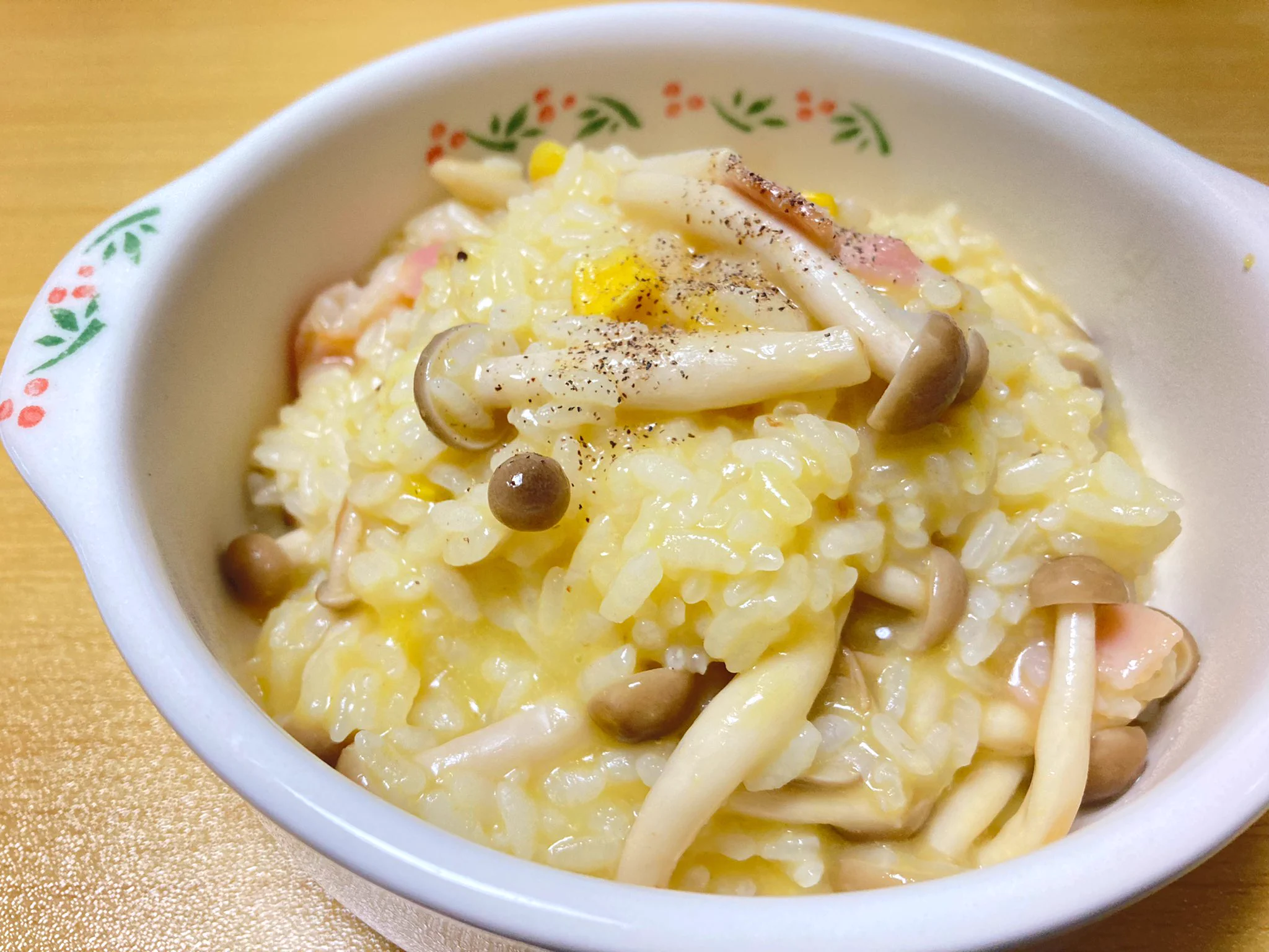 これなら味付けに困らず作ることが出来そう！コーンスープの素を使った「リゾット」の作り方！