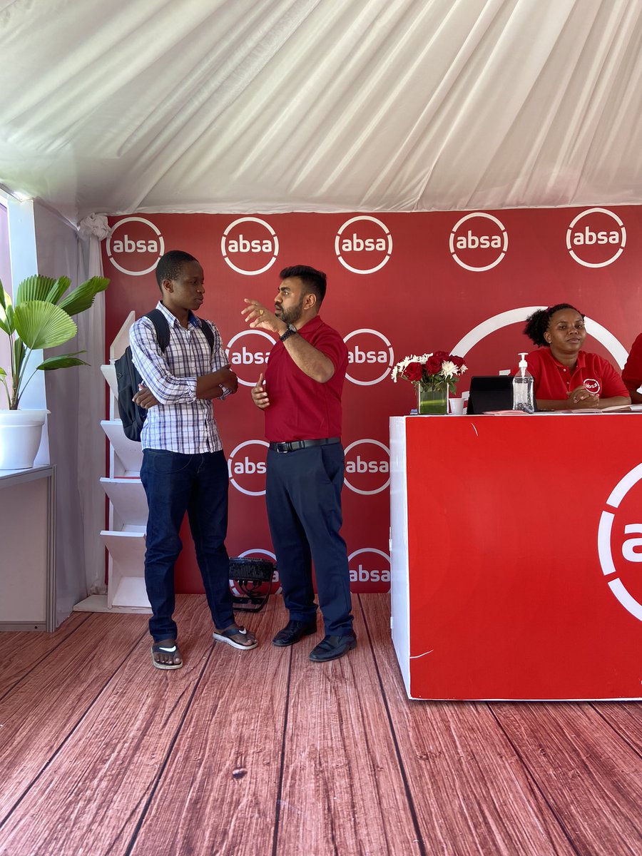AbsaTanzania's tweet photo. Don't miss our tent here in Mnazi Mmoja to know more about our products and financial education services. 
#ThisIsAbsa https://t.co/K2MpNvFMYo