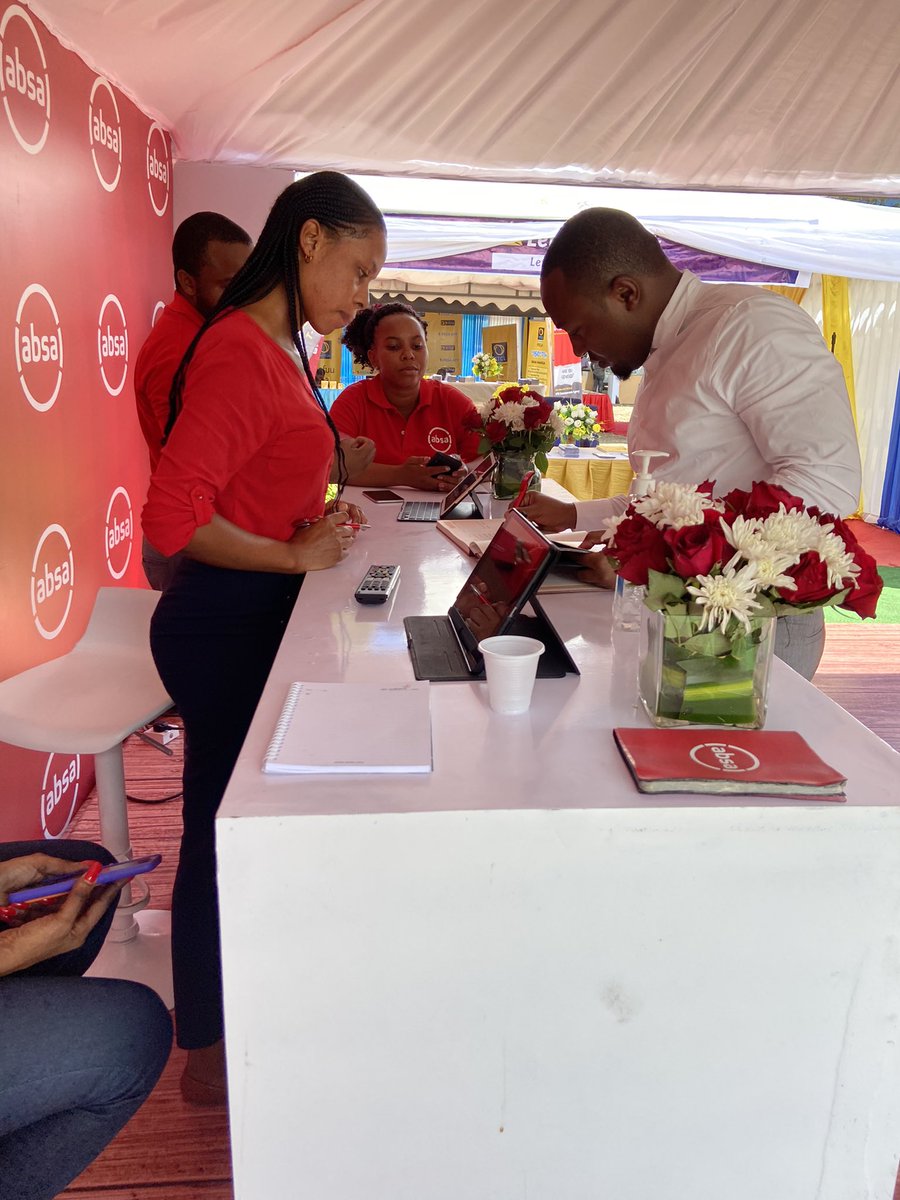 AbsaTanzania's tweet photo. Don't miss our tent here in Mnazi Mmoja to know more about our products and financial education services. 
#ThisIsAbsa https://t.co/K2MpNvFMYo