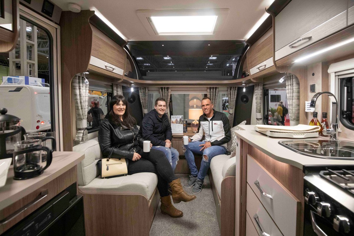 CaravanCampShow's tweet photo. On a scale of 1 - 10, how excited are you, to be able to get up close and personal with brand new caravans, campervans and motorhomes... ALL UNDER ONE ROOF!

The Caravan, Camping &amp; Motorhome Show is back from 22 - 27 February 2022 

https://t.co/p3vXTkGASl https://t.co/hhuYon7d1u