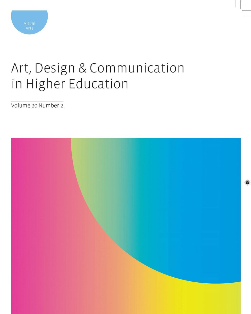 #Art, #Design & #Communication in #HigherEducation 20.2 is out now! 🎨 🖌️

Including Block #teaching in art and design: Pedagogy and the student experience by @TomLSlevin
@forarthistory @ADCHEjournal 

intellectbooks.com/art-design-com…

ingentaconnect.com/content/intell…