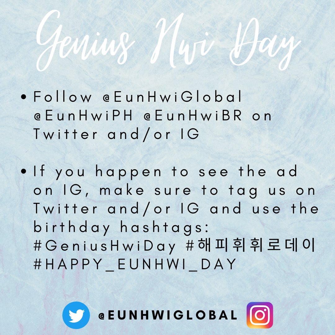 EunHwiGlobal's tweet photo. 🐿️ GENIUS HWI DAY IG AD 🐿️
- by @EunHwiGlobal w/ @EunHwiPH @EunHwiBR

Nov 10-12
🇵🇭🇰🇷🇯🇵🇧🇷🇲🇾🇮🇩

Don't forget to tag us (and @PNATION_LOUD) if you see the ad! Use the birthday hashtags too #/GeniusHwiDay #/해피휘휘로데이 #/HAPPY_EUNHWI_DAY

#EUNHWI #은휘 #ウンフィ
#PNATION #피네이션 https://t.co/9o1RxZbpfO