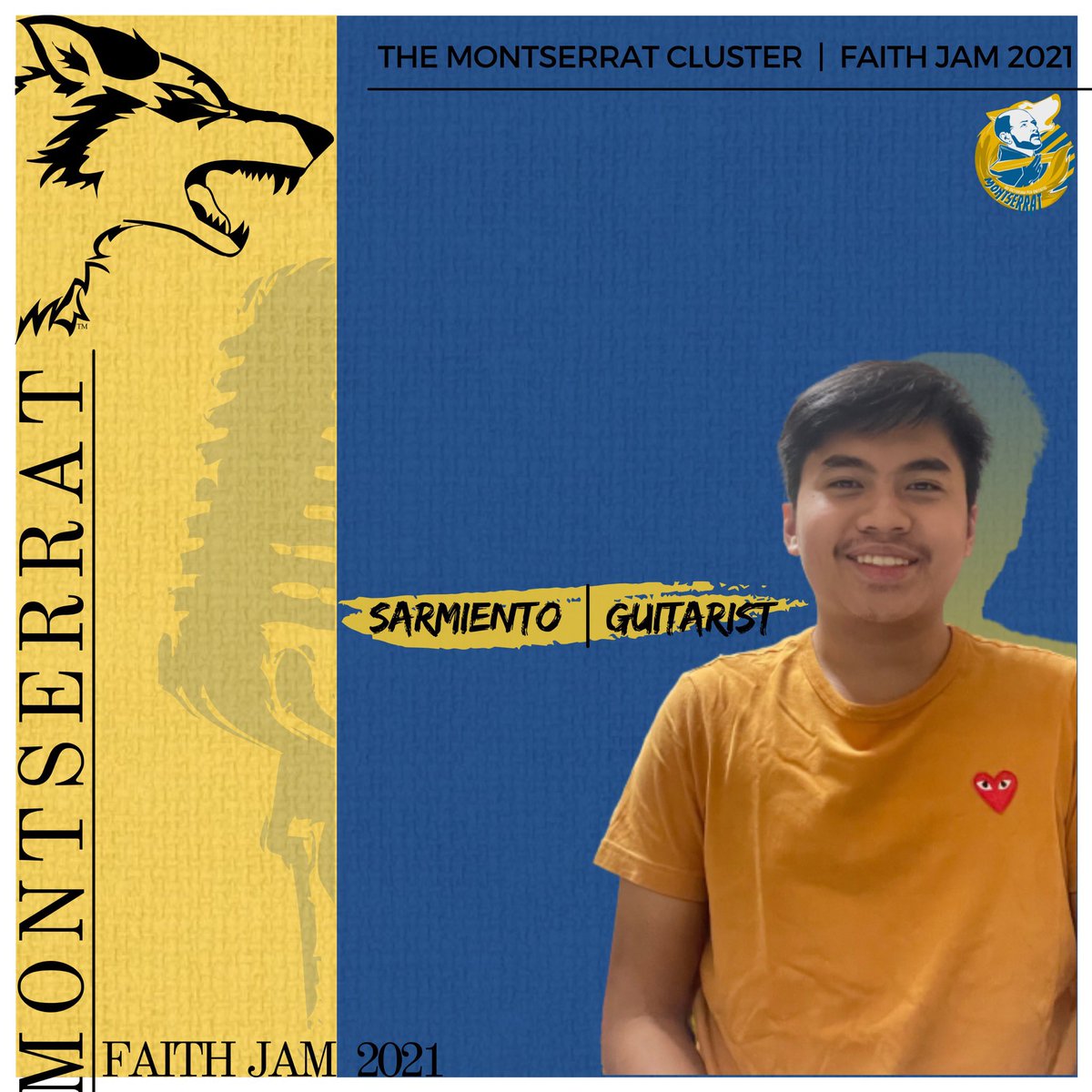 ashsmontserrat's tweet photo. Praising God is indeed heart-warming 💛🙏🏼 Faith Jam represents!
#BanatMontserrat💛
#WhoLetTheWolvesOut⁉️
#SecureTheCrown👑
Pubmats by: Hashiemen Badal https://t.co/Llf6Fuqn4q