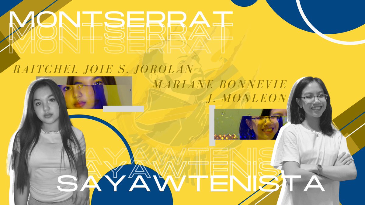 ashsmontserrat's tweet photo. Let's groove as they complete the Montserrat's representatives for Sayawtenista 💫
#BanatMontserrat💛
#WhoLetTheWolvesOut⁉️
#SecureTheCrown👑
Pubmats by: Hazel Grace Rebuyon, Louiela Marie Grace Plazos, Margarette Bea Rañoa https://t.co/GIIP5t9771