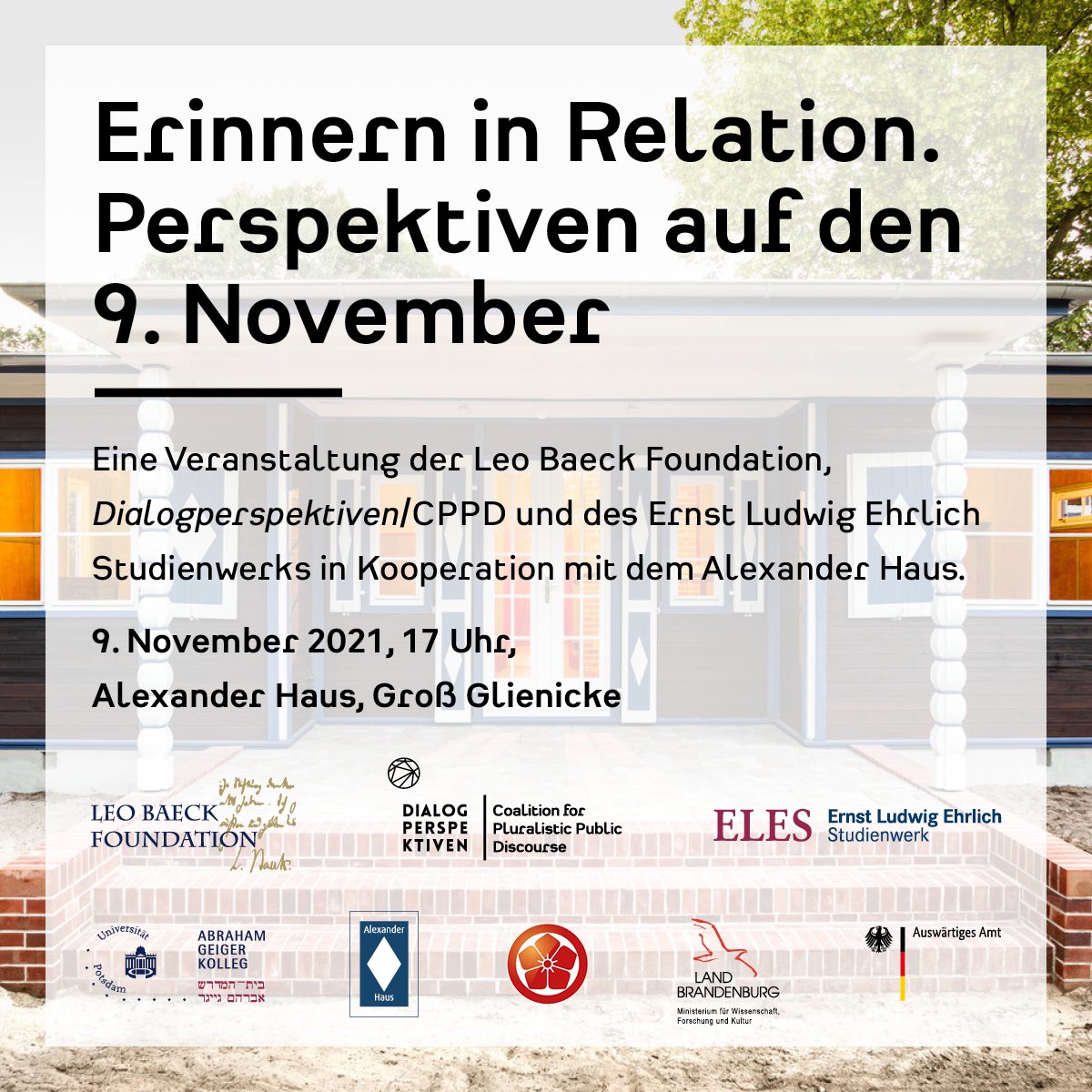 GedenkstaetteNG's tweet photo. »Erinnern in Relation«. 9.11.2021
@CPPD_DP spricht über den 9. November: Ein Netzwerk von Konsonanzen und Dissonanzen, Verdichtungen und Verknotungen, Ver- und Entflechtungen zwischen verschiedenen Erinnerungsmomenten. https://t.co/VPp9UzyrCC