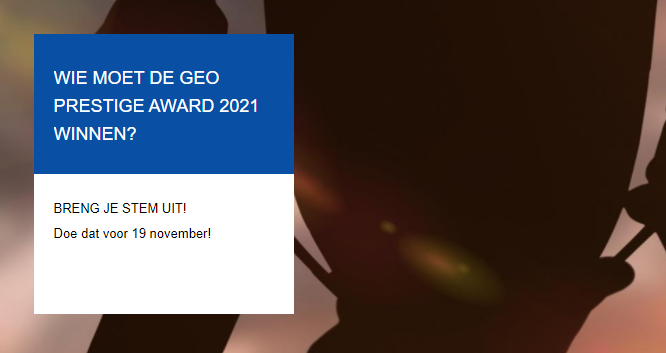 GeoInfoNL's tweet photo. Geo Prestige Award 2021 | Stem op jouw favoriete kandidaat! Een vakjury heeft 3 kanshebbers genomineerd: Martin Kodde, Sytske Postma en Jan van der Poel. Het is nu aan jou, het publiek, te bepalen wie de Geo Prestige Award 2021 wint! Breng je stem uit! >>  https://t.co/RKASGaNvtl https://t.co/J9F4puJafn