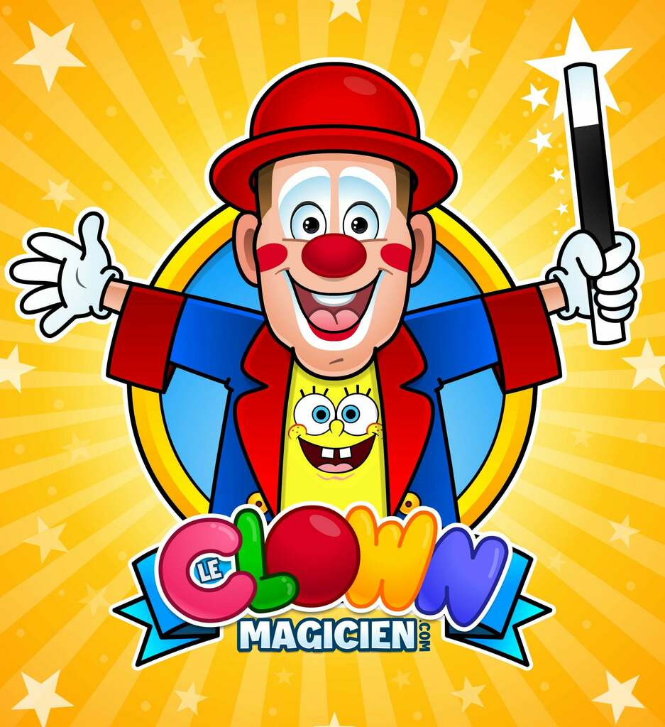 LOOKcreativeUK's tweet photo. Here's a new #cartoonlogo /poster that I created recently for French #Magicien and Clown Guilhem Guigui https://t.co/1GcoWR6rhC