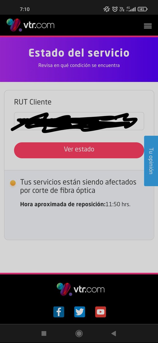 makizmac's tweet photo. Otra vez @VTRsoporte @VTRChile  , secot Providencia... en la cuenta pasada ni un descuento  por estar más de 12 hrs sin servicio. Ahora despierto y otra vez cortado.. cómo trabajo ? Otra vez dando internet desde mi celular ? Chata con ustedes. https://t.co/O1BfH9z8kp