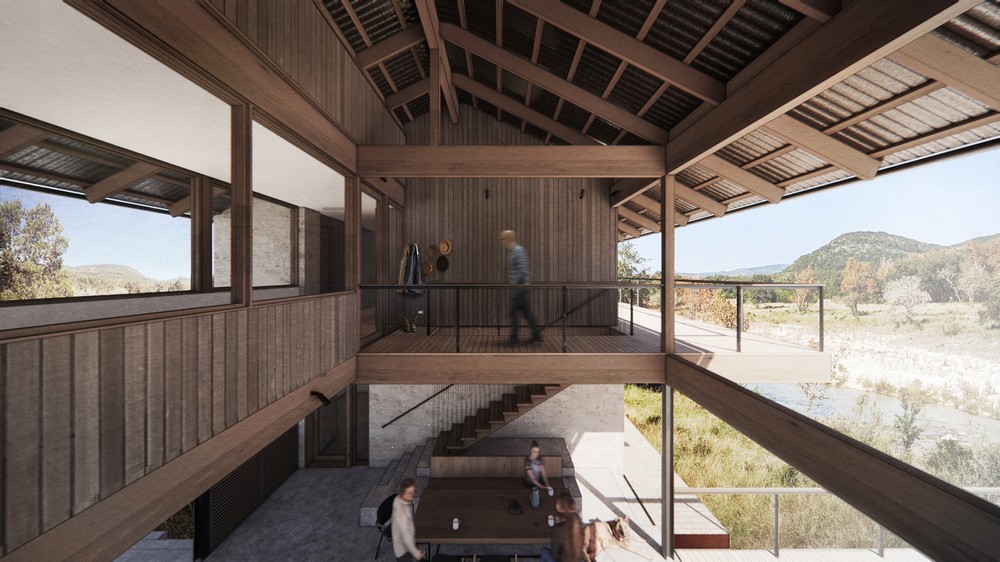 e_architect's tweet photo. The living spaces of the Clayton Korte designed Backwards Sky Ranch are perched above and run parallel to the river, offering views to the river valley in Central Texas, USA
https://t.co/ADhDLkFa1u
#Ranch #TexasRanch #Texas #USA #RanchDesign #ModernRanch #Architecture https://t.co/lsvLKcyJdK