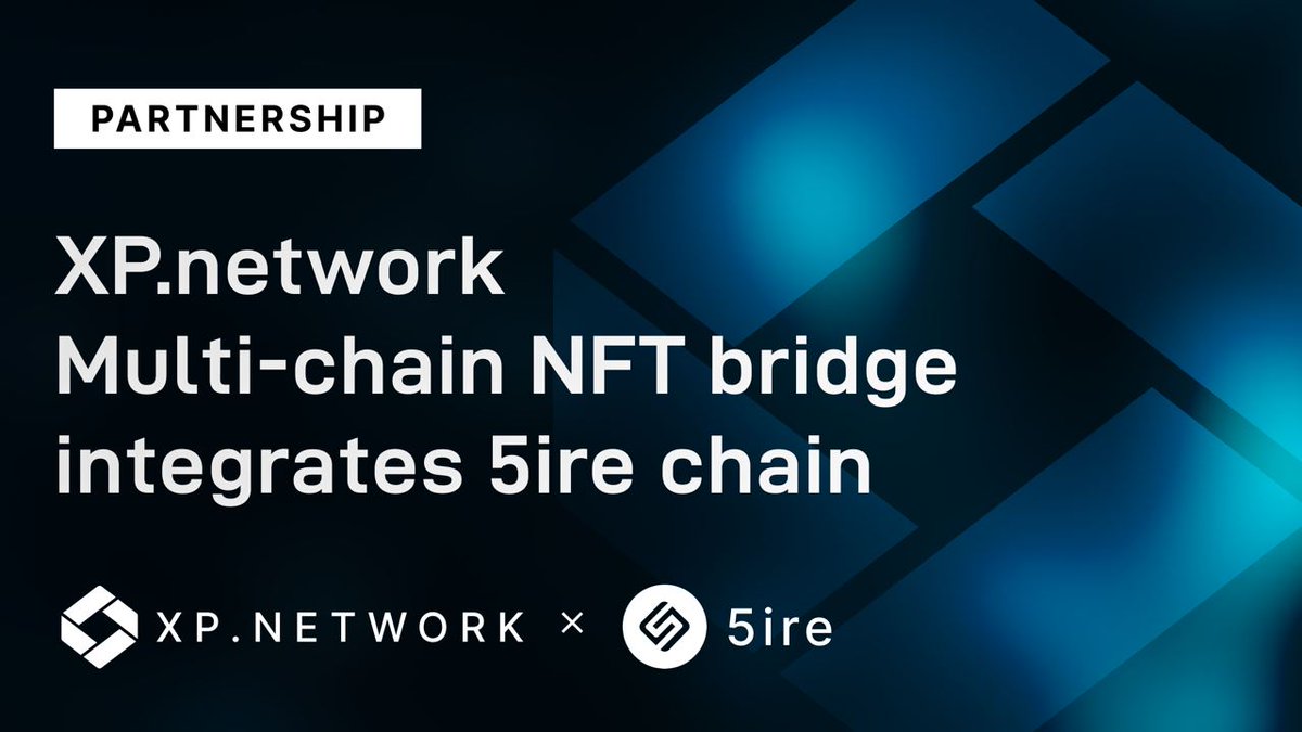 xpnetwork_'s tweet photo. 🤩
🔥@5ireChain is coming to #XPnetwork🔥
 
🤝 #5ireChain users can now use #XPnetwork’s multi-chain NFT bridge. #XPnetwork bridge rushes @5ireChain into the well-established #NFT markets. 
🌐: https://t.co/RZJvw92NYT https://t.co/TNZxgL8jDk