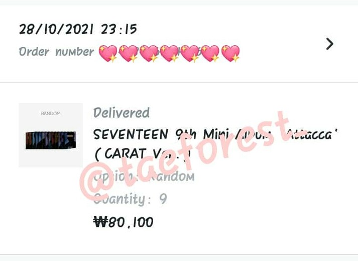 taeforest_'s tweet photo. Update for seventeen album carat ver has been delivered by weverse for all batch at Korea warehouse just now. I will arrange shipping to Malaysia as soon as possible. Maybe next week will be arrive to me^^#taeforest_update https://t.co/E1fq1ZR6Db