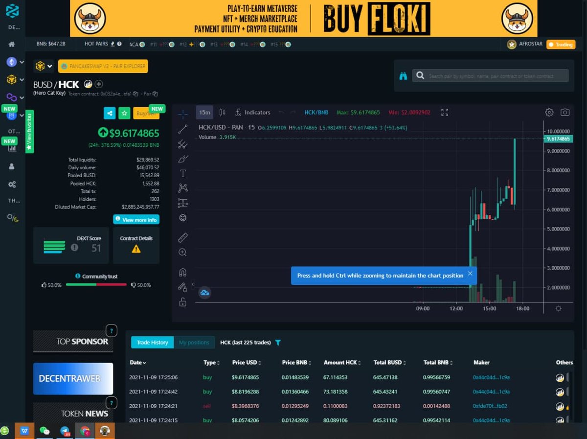 HeroCatGameFi's tweet photo. For celebrating the listing of HCK on #DEXC‼️

HERO CAT，Go To Moon🚀🚀🚀

#PancakeSwap 
#BSC https://t.co/Ogu58se6vz