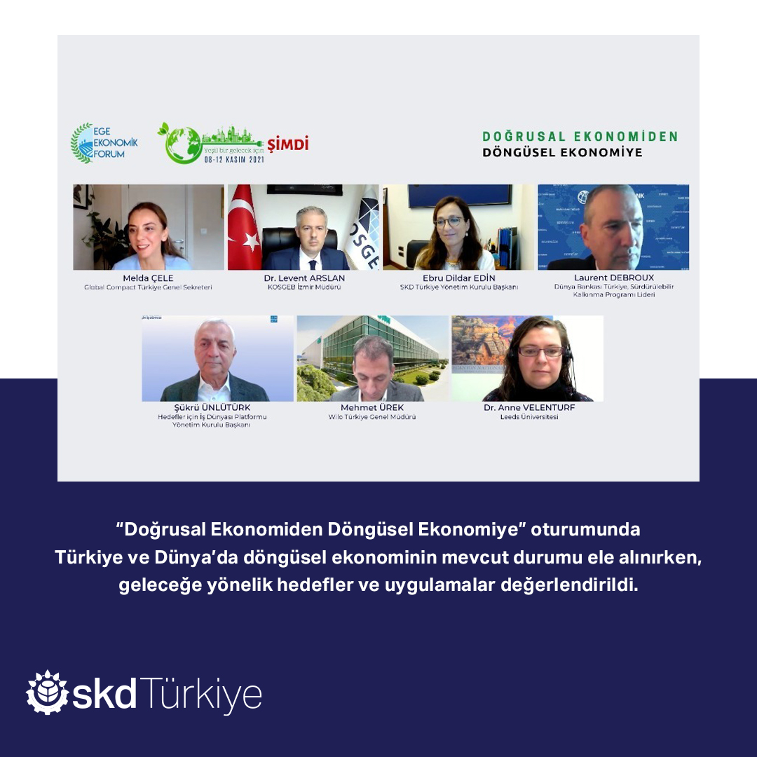 skdturkiye's tweet photo. Yönetim Kurulu Başkanımız Ebru Dildar Edin, Ege Ekonomik Forumu’nda konuşmacı oldu. 
#SKDTürkiye #Sürdürülebilirlik #SürdürülebilirKalkınma #YeşilDönüşüm @EEkonomikForum @GlobalCompactTR @Kosgeb @WorldBank @business4goals @WiloTurkiye https://t.co/7hhrYJQcd6