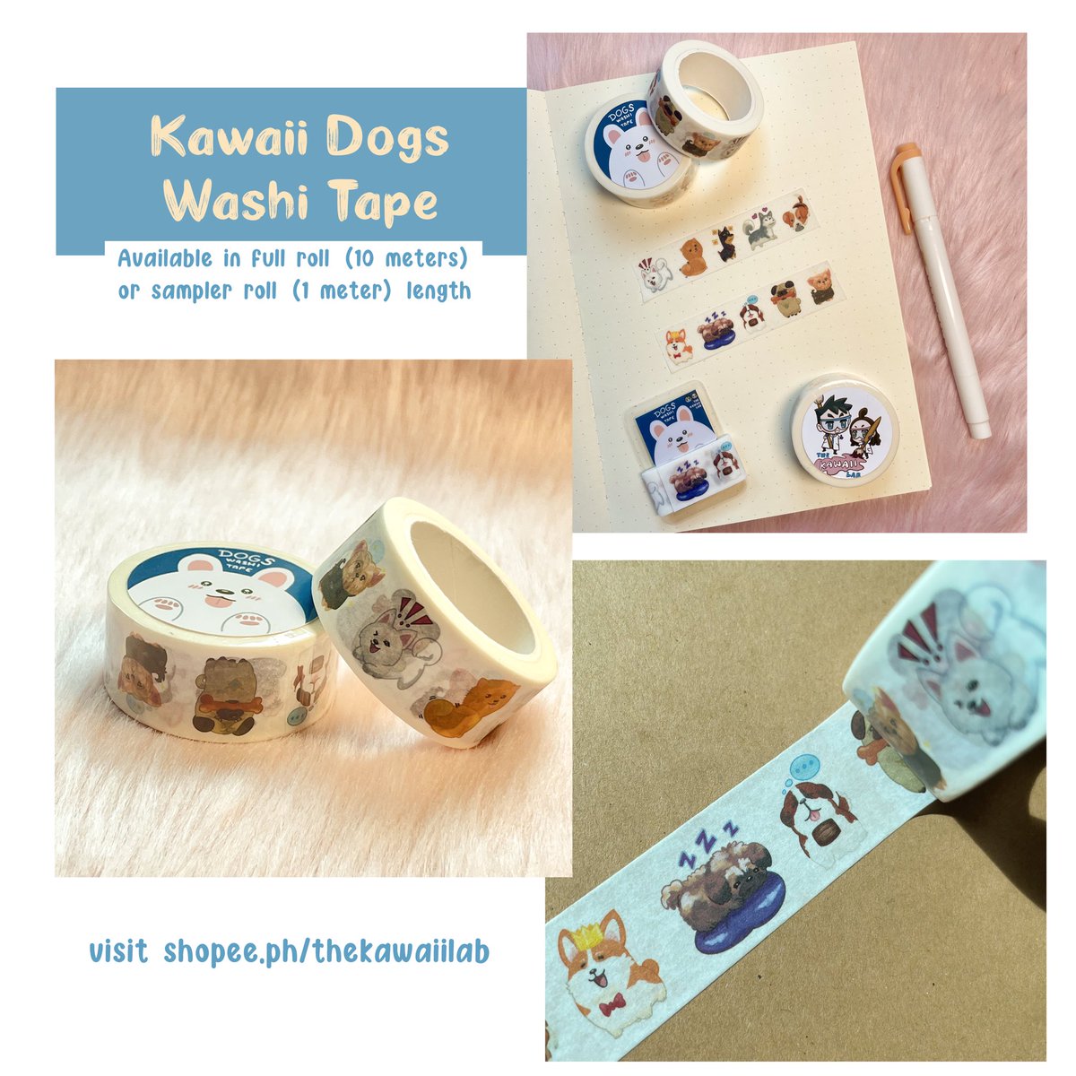TheKawaiiLab_'s tweet photo. [Not axie related | shop update]

Hi! We now have our washi tapes available on shopee! Visit https://t.co/u8P9ZyAQpQ for more info. Thank you! https://t.co/i2SHGDYmKF