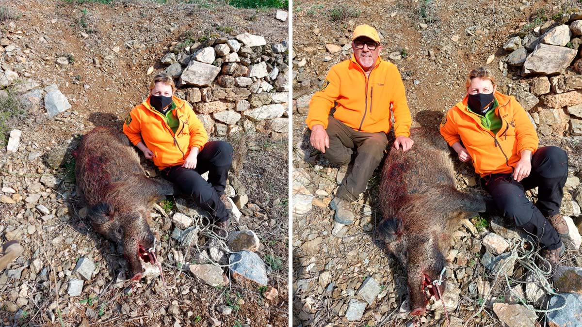 Se hace cazadora y abate un espectacular jabalí de más de 100 kilos bit.ly/3bTfilo | decaza.net