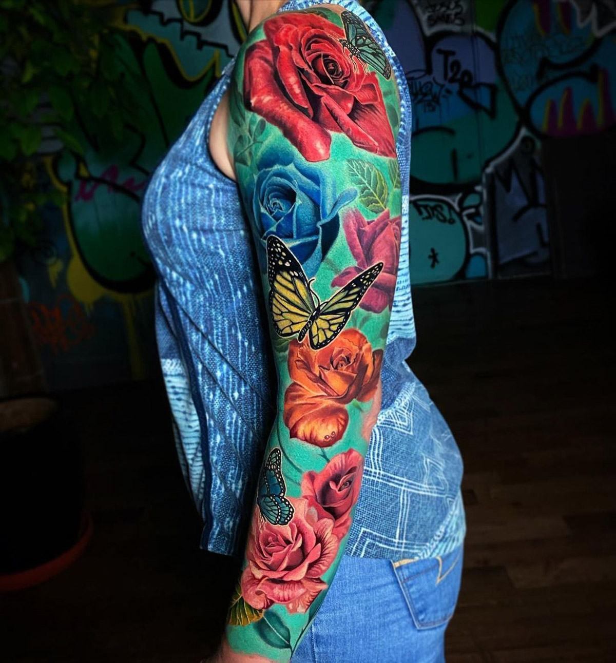 Rose Sleeve Tattoo Sketches