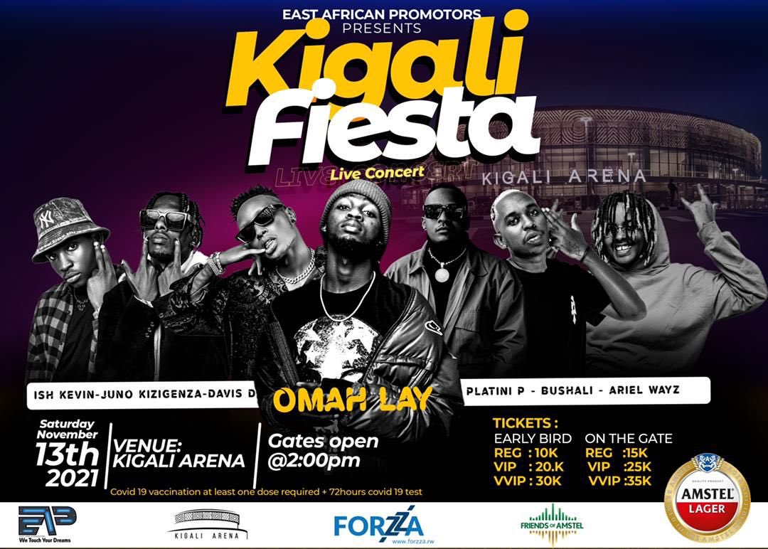 Intore_ent's tweet photo. You didn’t get to see @Ishkevin_ perform #Ibitambo last time out!
Come 13TH NOV at the KIGALI FIESTA with @Omah_Lay you’ll have a chance to!
@junokizigenza
@BushaliT
@arielwayz
@NemeyePlatini
BUY YOUR TICKETS NOW 👇🏾
https://t.co/QYliHVWHKv
#Kigalifiesta #Concerts #RwOT https://t.co/nifG6Yt1y6