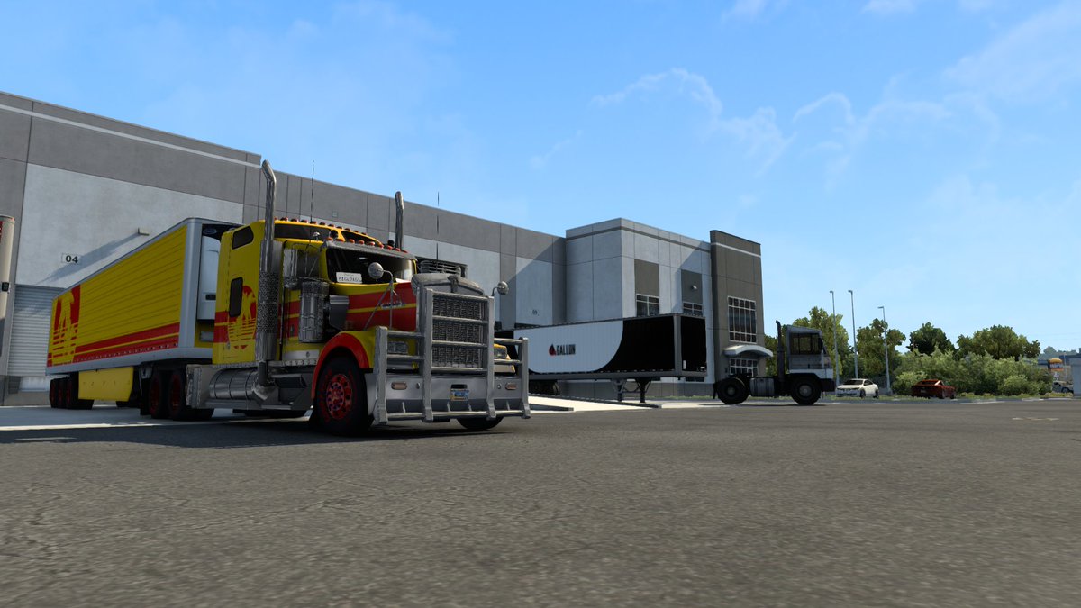 billy_speed's tweet photo. American Truck Simulator I am carrying Household Appliances I start in Casper end was Socorro I am leaving the depot then I see a coffee or tea shop and lake doing my trip out

@SCSsoftware 
@KenworthTruckCo 
 #ATS 
#americantrucksimulator https://t.co/NEskKmZJR4