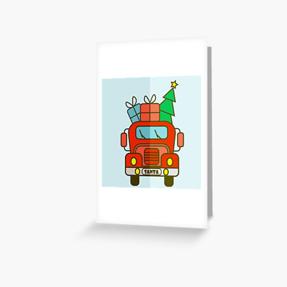beads_jam's tweet photo. Get my art printed on awesome products. Support me at Redbubble #RBandME: https://t.co/PksTJW6vbZ #findyourthing #redbubble #greetingcards #greetingcard #stationery #santatruck #xmastruck #christmastruck #HolidaysAreComing #santaspickup #giftideas #xmaspresents #faceview https://t.co/E03vASDeb9