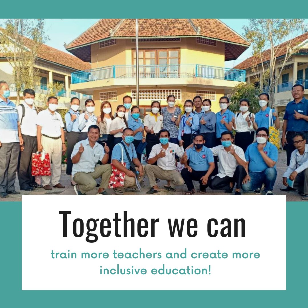 dsishares's tweet photo. Introducing the first #Cambodia cohort of DSI Master Trainers! This team of professionals is advancing teachers' understanding and skills so more children with disabilities can receive the quality education they need. #EducationForAll https://t.co/WrMbsUx9tV