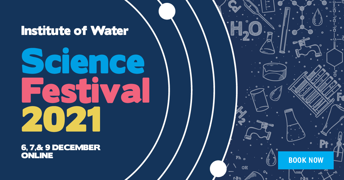 InstWater's tweet photo. Bookings for our @InstWater 'Science Festival' extravaganza are now open! Our VP Science @robintprice will be hosting the event online across the 6th, 7th &amp; 9th December. Join us for three days of cutting-edge science topics, diverse speakers &amp; networking! https://t.co/7ydpDbcjH2 https://t.co/ZGs0TZwCFl