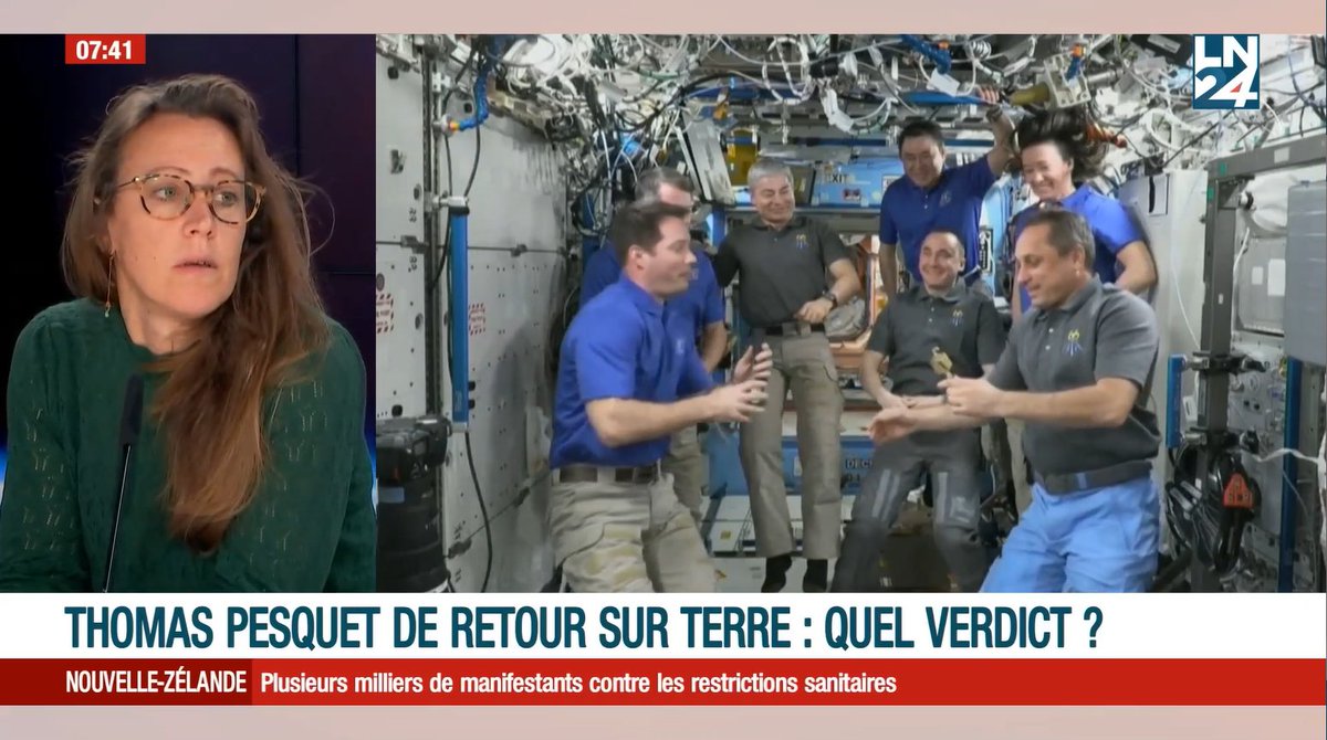BIRA_IASB's tweet photo. Ce matin, Alice Michel de notre centre d'opérations d'expériences scientifiques dans l'#espace @Busoc_official était invitée chez @LesNews24 pour y discuter de missions et expériences spatiales, à l'occasion du retour de Thomas Pesquet👨‍🚀
https://t.co/yI1kJXgyG4 https://t.co/LFrd0nuF7w