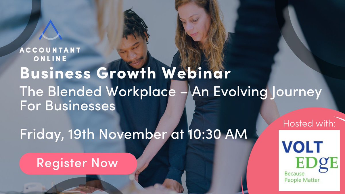 VoltedgeHR's tweet photo. Join Voltedge Co-Managing Director Fredericka Sheppard and @accountantonli9 on Friday November 19th, to discuss how business owners can create blended, more flexible ways of #working for their #employees. To register, please click here: https://t.co/s5DP78ElAv #businessgrowth #hr https://t.co/GccSsotAP0