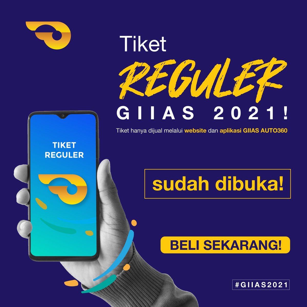 inilahdotcom's tweet photo. #SahabatGIIAS, penjualan tiket Reguler GIIAS 2021 sudah dimulai!
Tiket GIIAS 2021 TIDAK DIJUAL On-The-Spot (OTS) dan hanya dapat dibeli melalui Website https://t.co/JpoFlfVg2X dan Aplikasi GIIAS Auto360.
#GIIAS2021 #GAIKINDO #PameranMobil #AmanNyamanKeGIIAS #AstraFinancial https://t.co/9cGx9BYmQr