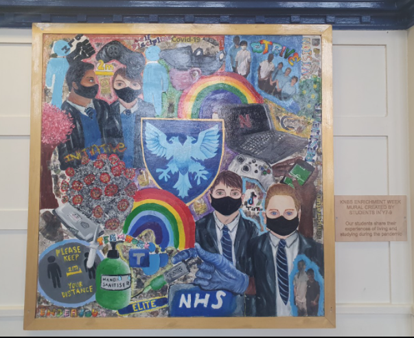 We'd like to share our enrichment week mural with you. Our amazing students in Y7-9 have created this pandemic themed mural to reflect on their recent experiences.  @knbs_school